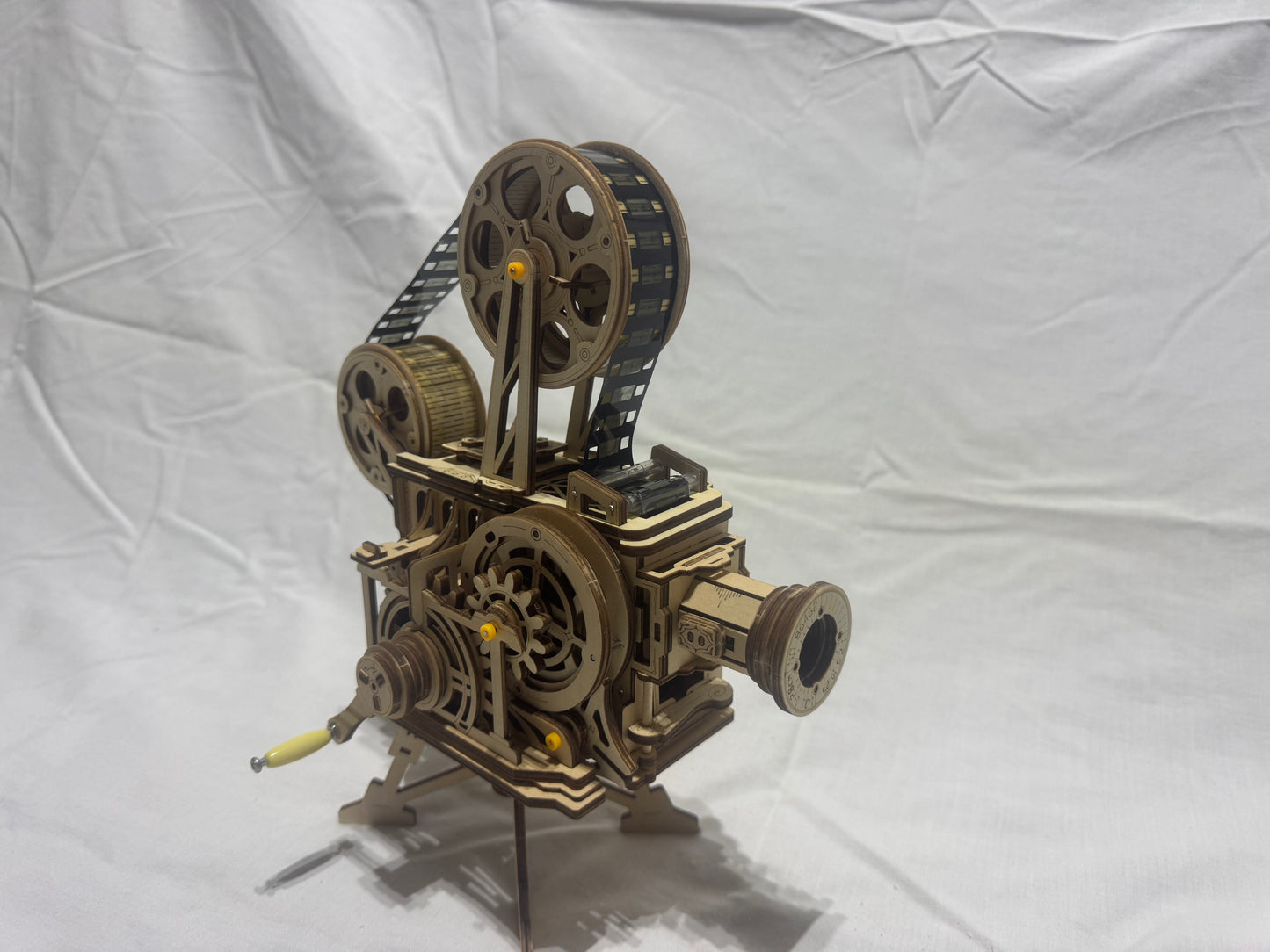 Wooded Manual Movie Projector