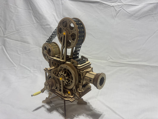 Wooded Manual Movie Projector