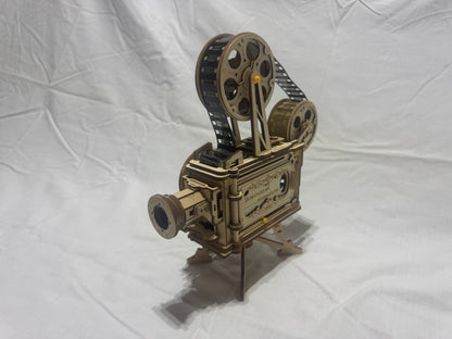 Wooded Manual Movie Projector