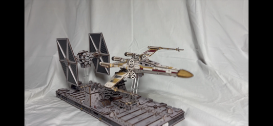 Star Wars X Wing & Luke's Tie Fighter